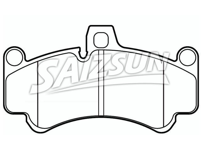 Bremsbelagsatz, Scheibenbremse Brake Pad Set:996 351 948 01