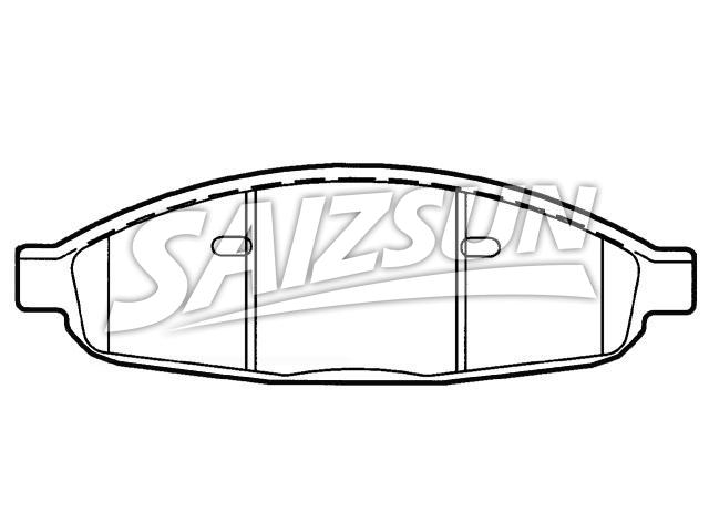 Bremsbelagsatz, Scheibenbremse Brake Pad Set:5134358AA