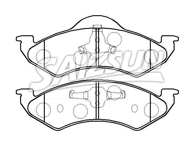 Bremsbelagsatz, Scheibenbremse Brake Pad Set:5016167AA