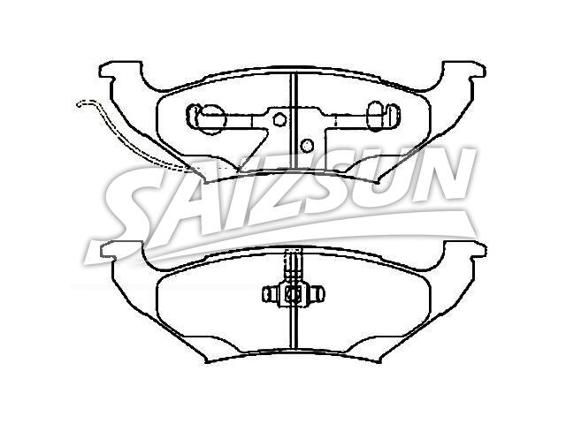 Bremsbelagsatz, Scheibenbremse Brake Pad Set:5014036AA