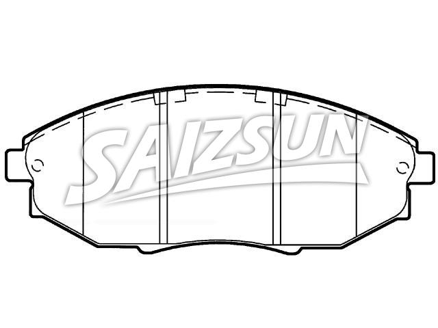 Bremsbelagsatz, Scheibenbremse Brake Pad Set:96952179