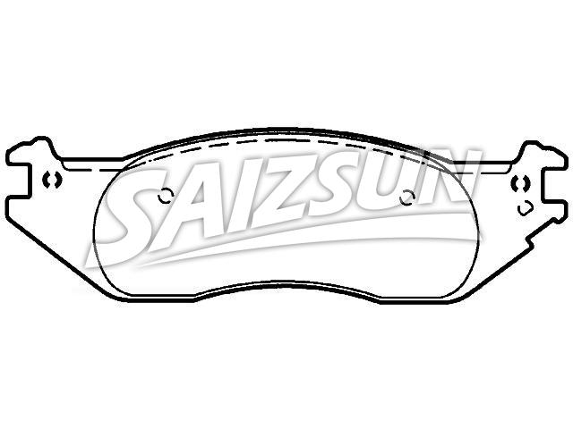 Bremsbelagsatz, Scheibenbremse Brake Pad Set:4C2Z-2001-AA