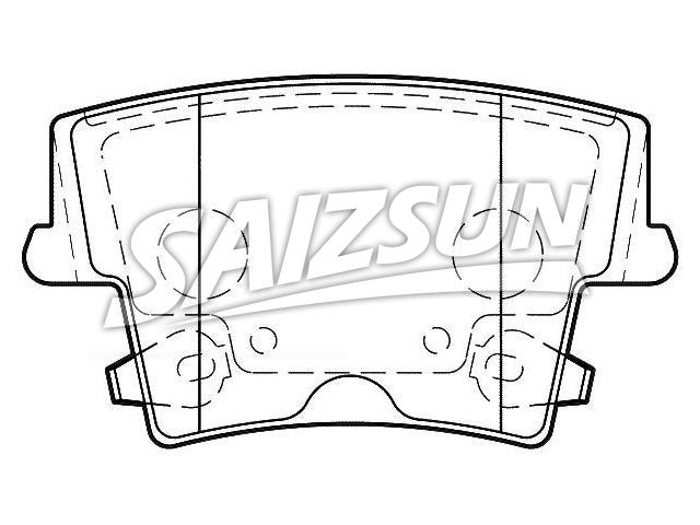 Bremsbelagsatz, Scheibenbremse Brake Pad Set:5142560AA