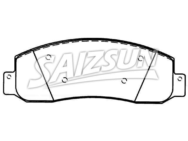 Bremsbelagsatz, Scheibenbremse Brake Pad Set:5C3Z-2001-AA