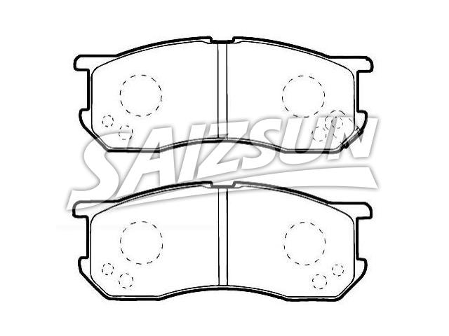 Bremsbelagsatz, Scheibenbremse Brake Pad Set:04491-87507-000