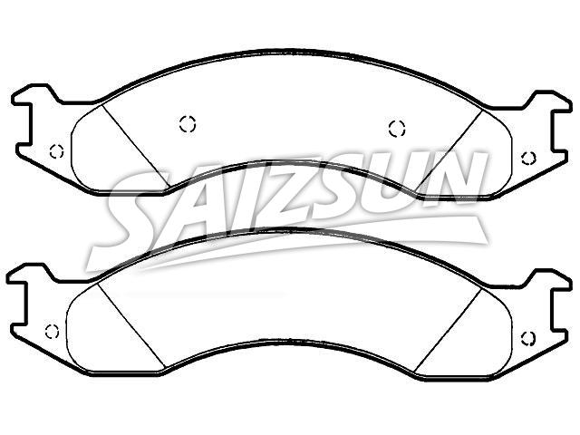 Bremsbelagsatz, Scheibenbremse Brake Pad Set:F2UZ-2001-A