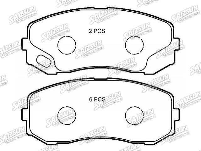 Bremsbelagsatz, Scheibenbremse Brake Pad Set:MK449108