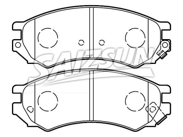 Bremsbelagsatz, Scheibenbremse Brake Pad Set:41060-70N86