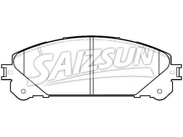 Bremsbelagsatz, Scheibenbremse Brake Pad Set:04465-0E010
