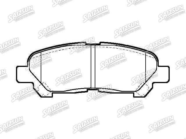 Bremsbelagsatz, Scheibenbremse Brake Pad Set:04466-48120