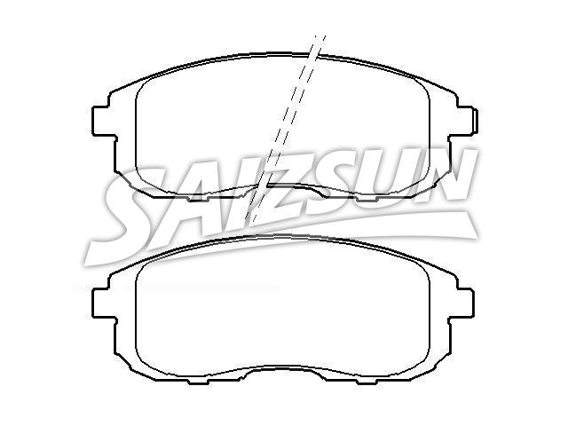 Bremsbelagsatz, Scheibenbremse Brake Pad Set:55810-80J51