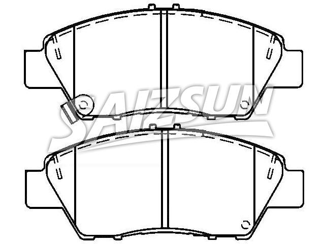 Bremsbelagsatz, Scheibenbremse Brake Pad Set:45022-TK6-A00
