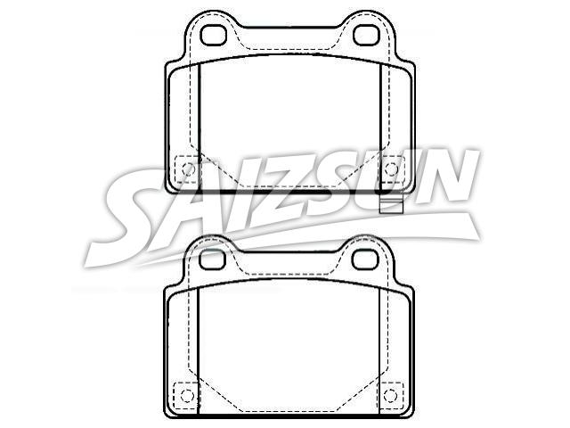 Bremsbelagsatz, Scheibenbremse Brake Pad Set:4605A584