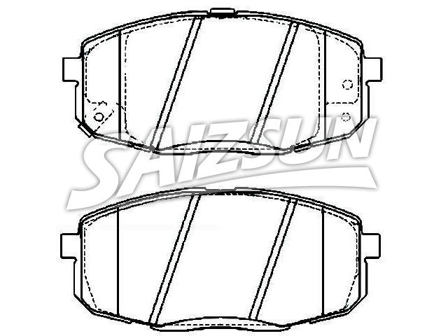 Bremsbelagsatz, Scheibenbremse Brake Pad Set:58101-2LA00