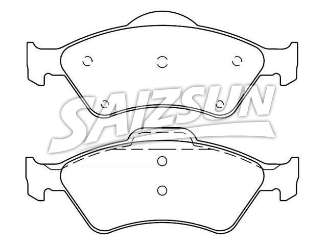 Bremsbelagsatz, Scheibenbremse Brake Pad Set:45014-SAD-M02