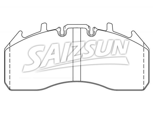 Bremsbelagsatz, Scheibenbremse Brake Pad Set:2252H2CD