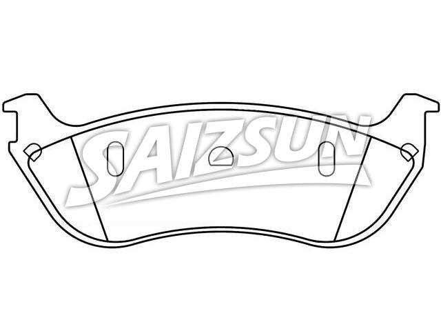 Bremsbelagsatz, Scheibenbremse Brake Pad Set:F6AZ-2200-CA
