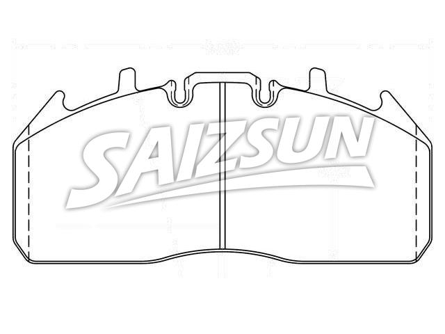 Bremsbelagsatz, Scheibenbremse Brake Pad Set:D1323-8435
