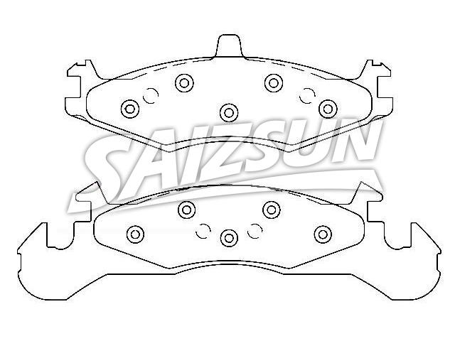 Bremsbelagsatz, Scheibenbremse Brake Pad Set:4238786