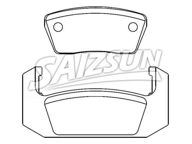 Bremsbelagsatz, Scheibenbremse Brake Pad Set:D73-7005