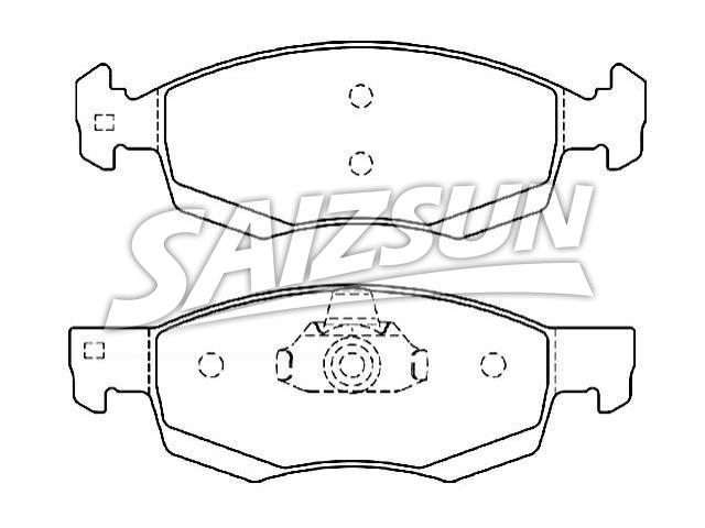 Bremsbelagsatz, Scheibenbremse Brake Pad Set:60 01 549 803