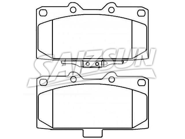 Bremsbelagsatz, Scheibenbremse Brake Pad Set:26296-FE070