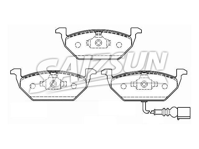Bremsbelagsatz, Scheibenbremse Brake Pad Set:1J0 698 151 G