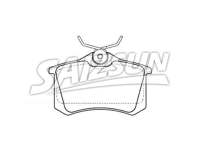 Bremsbelagsatz, Scheibenbremse Brake Pad Set:7M0 698 451