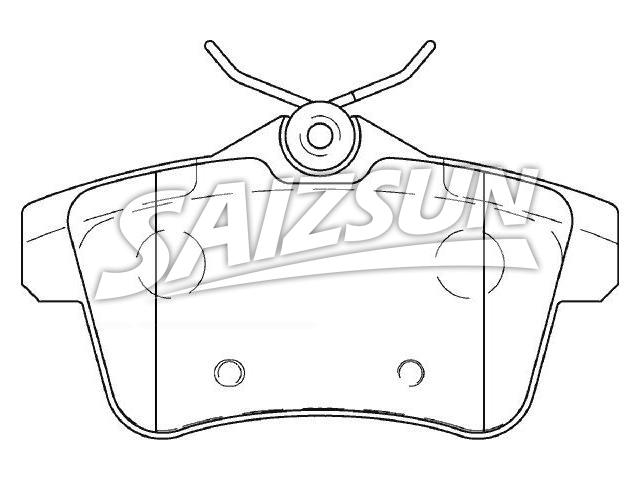 Bremsbelagsatz, Scheibenbremse Brake Pad Set:4254.44