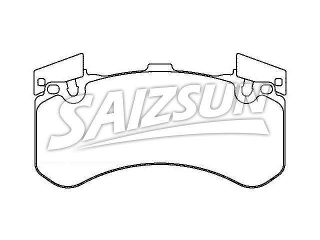 Bremsbelagsatz, Scheibenbremse Brake Pad Set:4H0 698 151 F