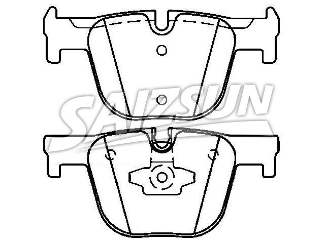 Bremsbelagsatz, Scheibenbremse Brake Pad Set:34 21 6 850 570