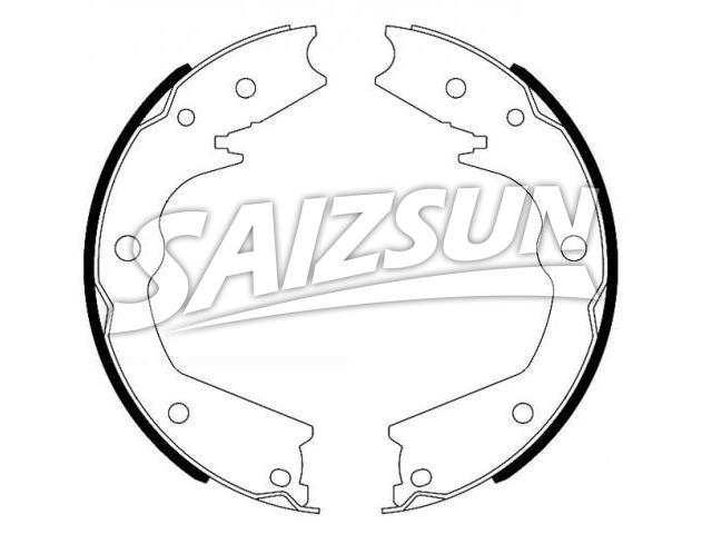 Bremsbackensatz Brake Shoe Set:43153-S9V-A01