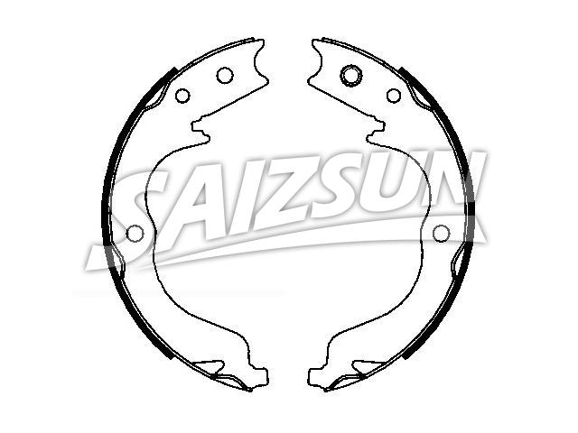 Bremsbackensatz Brake Shoe Set:MN150574