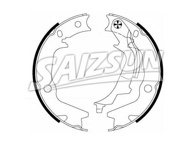 Bremsbackensatz Brake Shoe Set:58350-1CA00