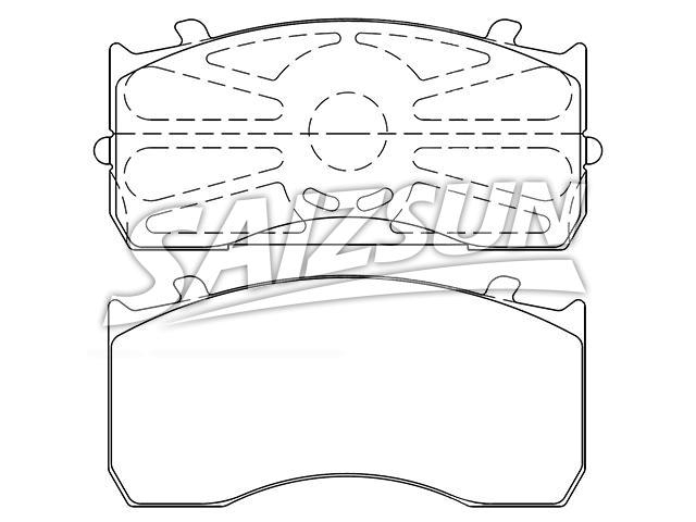 Bremsbelagsatz, Scheibenbremse Brake Pad Set:008 420 65 20