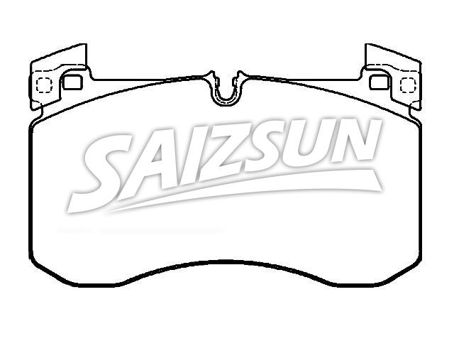 Bremsbelagsatz, Scheibenbremse Brake Pad Set:000 420 50 02