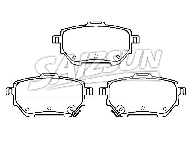 Bremsbelagsatz, Scheibenbremse Brake Pad Set:04466-02410
