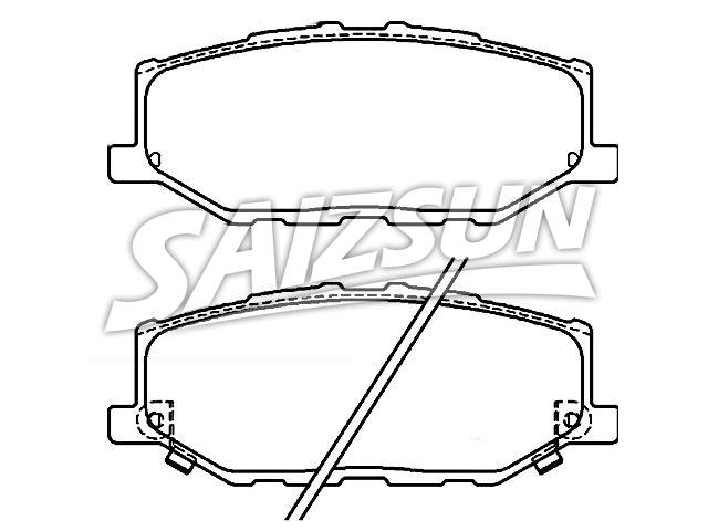 Bremsbelagsatz, Scheibenbremse Brake Pad Set:55810-78R00
