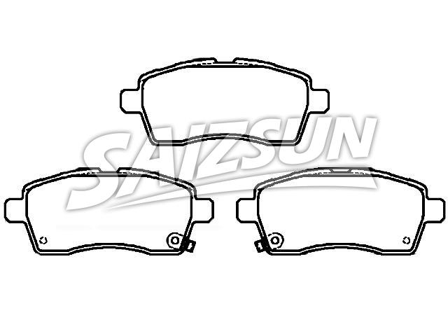 Bremsbelagsatz, Scheibenbremse Brake Pad Set:55810-62R00