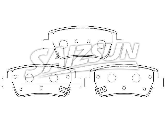 Bremsbelagsatz, Scheibenbremse Brake Pad Set:58302-AAA40