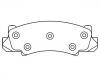 Bremsbelagsatz, Scheibenbremse Brake Pad Set:D36-779