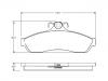 Bremsbelagsatz, Scheibenbremse Brake Pad Set:92036054