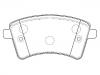 Bremsbelagsatz, Scheibenbremse Brake Pad Set:77 01 209 864