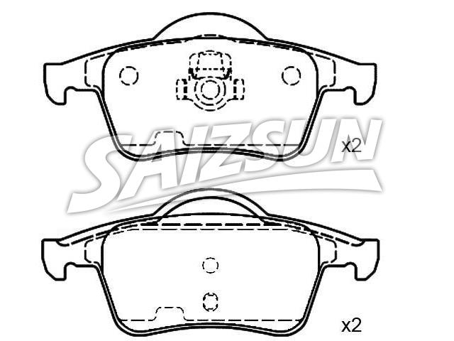 Bremsbelagsatz, Scheibenbremse Brake Pad Set:272 399