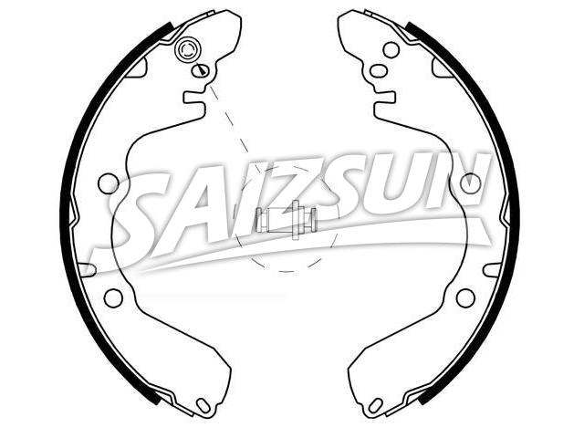 Bremsbackensatz Brake Shoe Set:MB407842