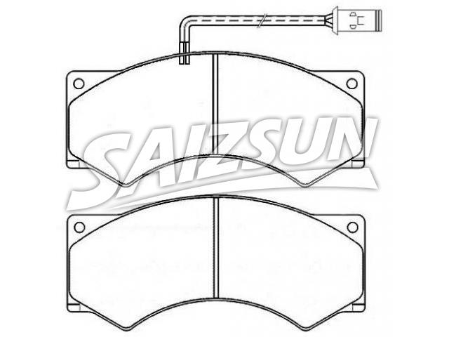 Bremsbelagsatz, Scheibenbremse Brake Pad Set:BBU 8178