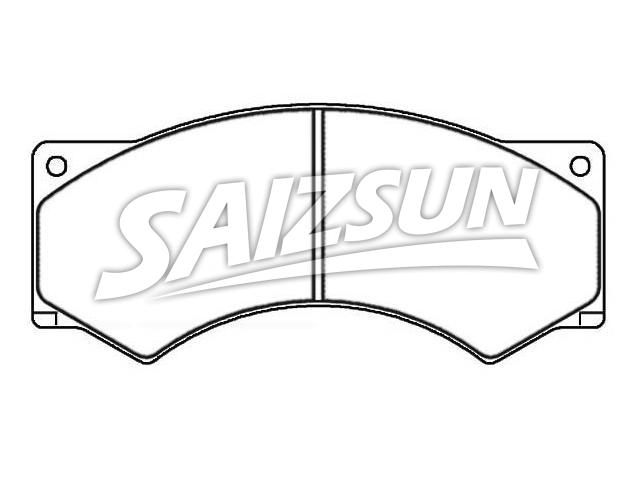 Bremsbelagsatz, Scheibenbremse Brake Pad Set:BBU 8177