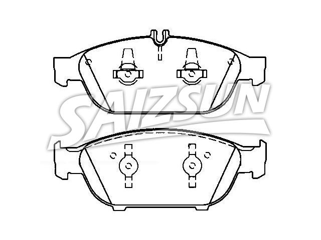 Bremsbelagsatz, Scheibenbremse Brake Pad Set:006 420 65 20