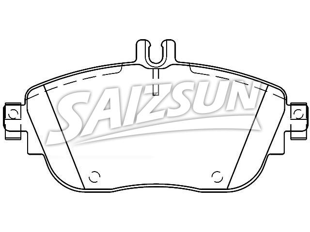 Bremsbelagsatz, Scheibenbremse Brake Pad Set:008 420 06 20