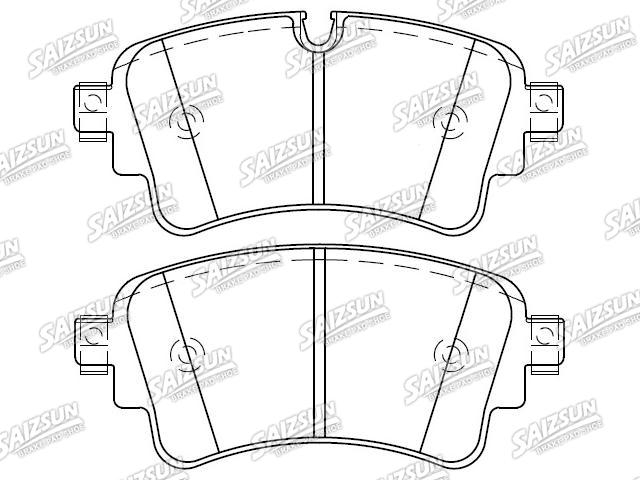 Bremsbelagsatz, Scheibenbremse Brake Pad Set:8W0 698 451 G